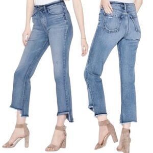 Silver Jeans Vintage Ankle Straight Size 29 Distressed with Holes